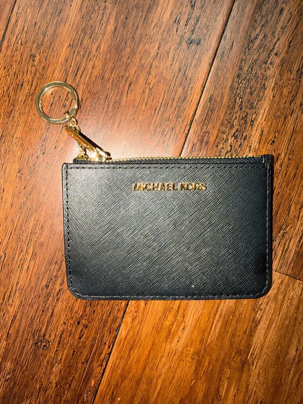 Michael Kors Jet Set Travel Small Saffiano Leather Coin Pouch ID Holder Wallet